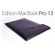 Pochette Macbook Pro 13 pouces Enveloppe ultra-fine Noire 