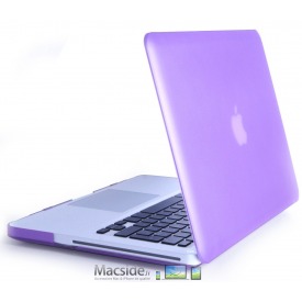 Coque Macbook Pro 13 unibody Violette Peau de pêche 