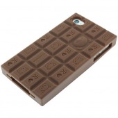 Coque iPhone 4 / 4S tablette de chocolat parfumée + Film écran Offert !