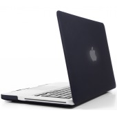 Coque Macbook Pro 13 Noire Mate Velours