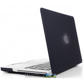 Coque Macbook Pro 13 Noire Mate Velours