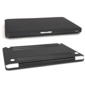 Coque Macbook Pro 13 Noire Mate Velours