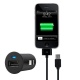 Chargeur voiture iPhone 4S / 3G Noir avec cable