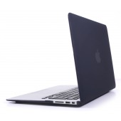 Coque Macbook Air 13 Noire Mat Velours 