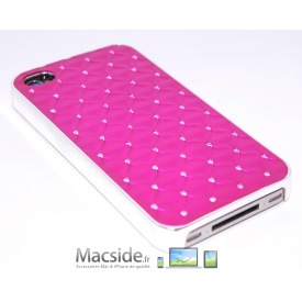 Coque iPhone 4 / 4S strass Rose