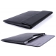 Pochette Macbook Air 13" simili cuir noire à clapet aimanté