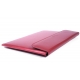 Pochette Macbook Air 13" simili cuir rouge à clapet aimanté