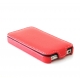 Etui iPhone 4S / iPhone 4 à clapet simili cuir Rouge