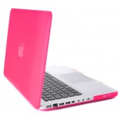 Coque Macbook Pro 13 Rose fluo Velours !