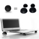Balles Support réhausseur pour MacBook Pro / Air  Anti Dérapant en silicone Noire 