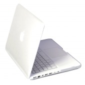 Coque Macbook 13 Blanc Unibody Transparente