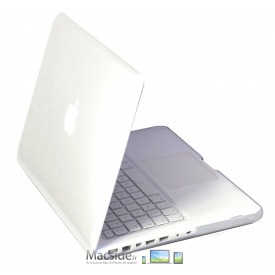 Coque Macbook 13 Blanc Unibody Transparente