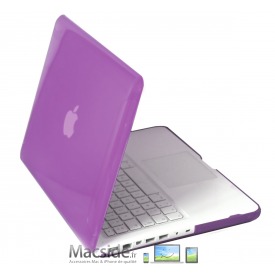 Coque Macbook Blanc 13 Unibody Violette
