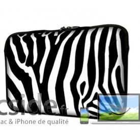 Housse de protection pour Macbook 13 pouces zèbre